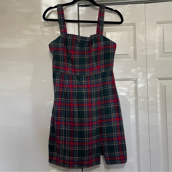 Copper Key Dresses & Skirts - Copper Key Red Green Tartan Jumper Pinafore Dress Holiday Size Junior Small,NWOT